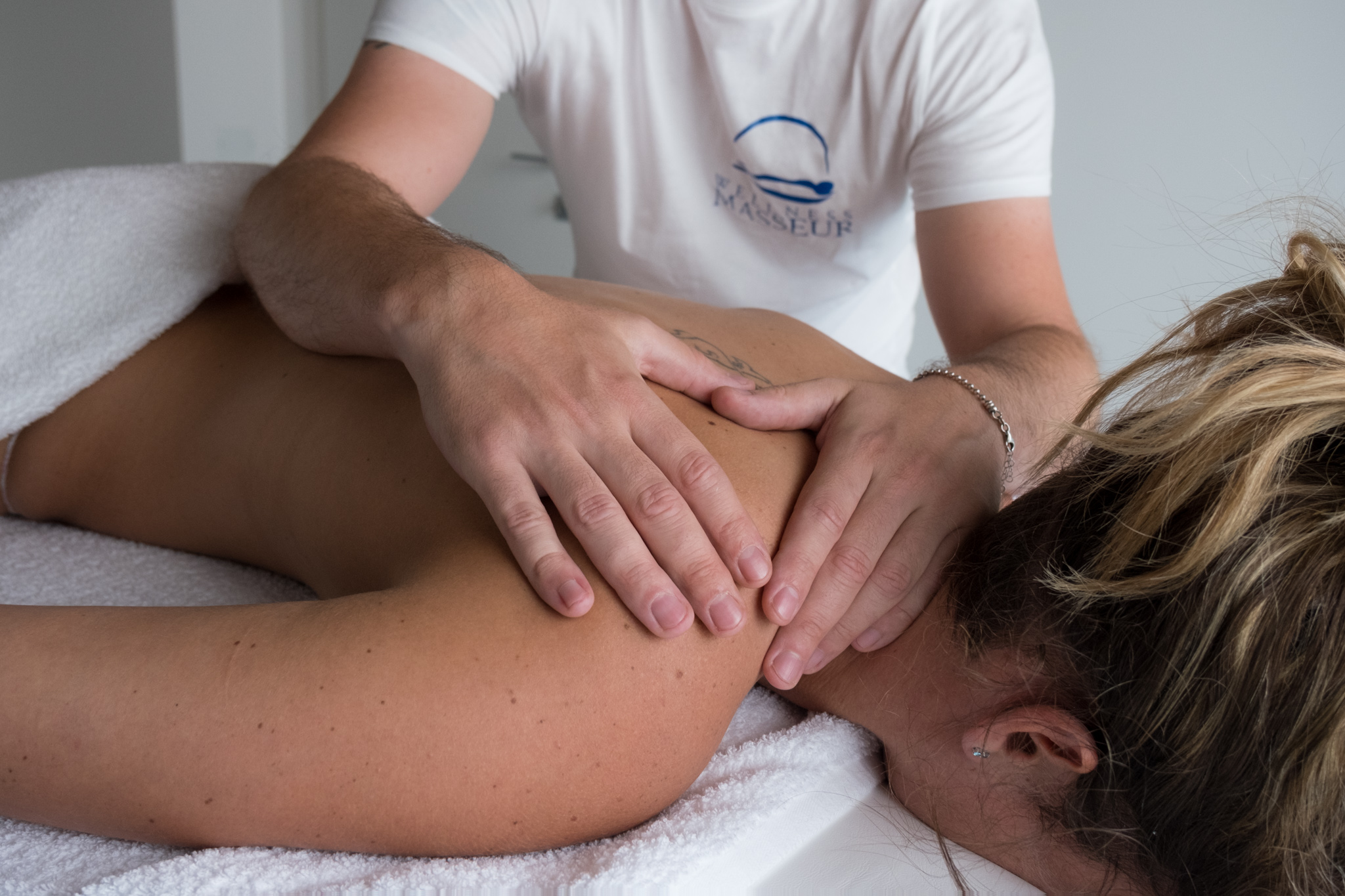 Marco Zampieri durante un trattamento